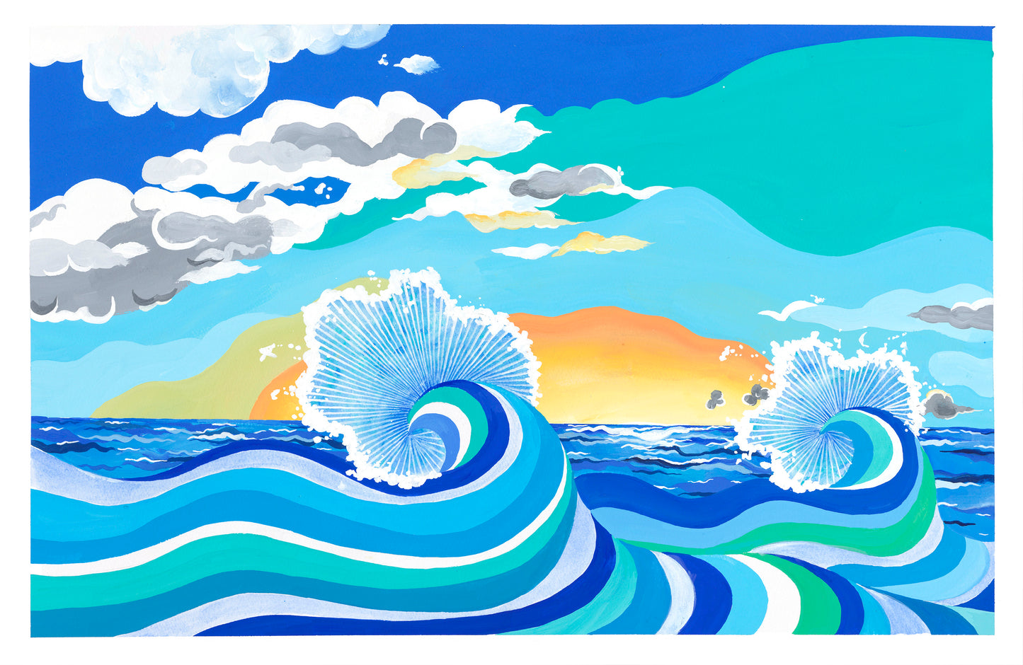 作品 Waves_ 正面から