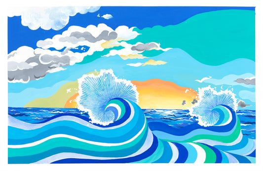 作品 Waves_ 正面から